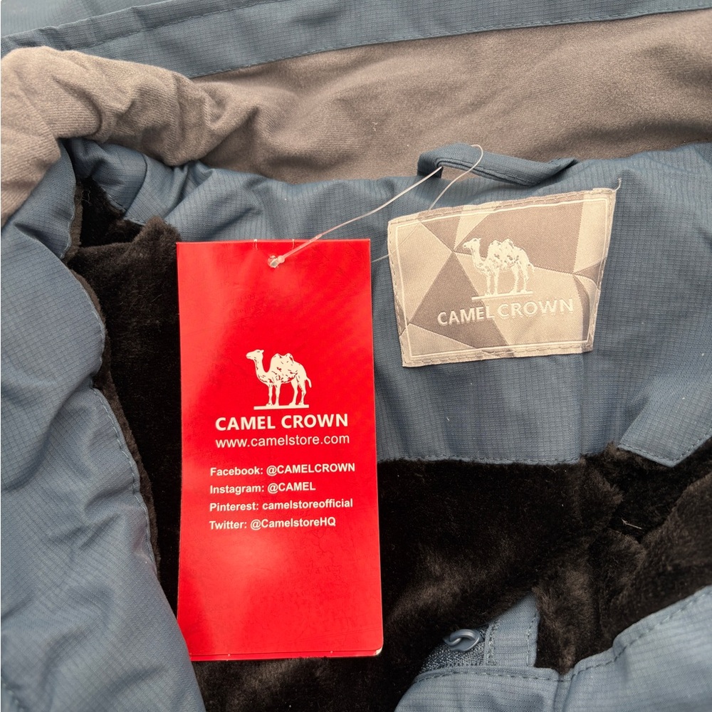 NWT Womens Camel Crown Size XXL Fleece Lined Blue Waterproof Ski Jacket - Picture 4 of 8
